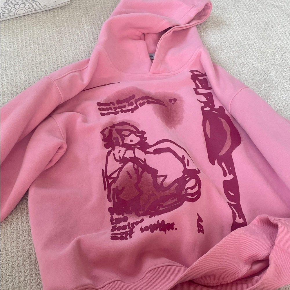 Aelfric Eden Pink Graphic Hoodie - worn once
